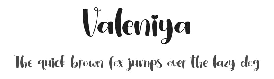 Valeniya by Endri Sulistyawan — Script Handwritten Font