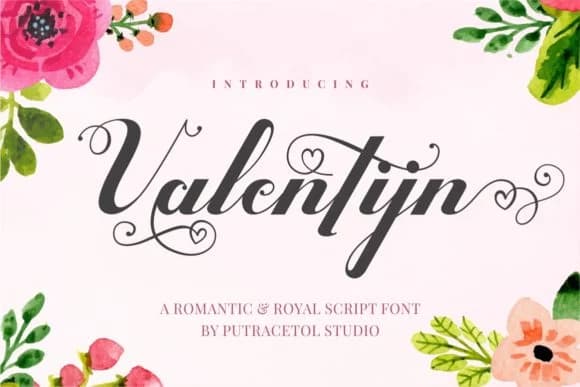 Valentijn Font by putracetol — Script Handwritten Font