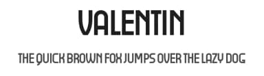 Valentin by Vladimir Nikolic — Sans Serif Font — thumbnail 1