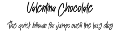 Valentina Chocolate by Andi Moz — Script Handwritten Font — thumbnail 1