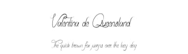 Valentina de Queensland by Cat.B — Script Handwritten Font — thumbnail 1