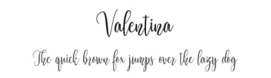 Valentina by Roy Jorse — Script Handwritten Font — thumbnail 1