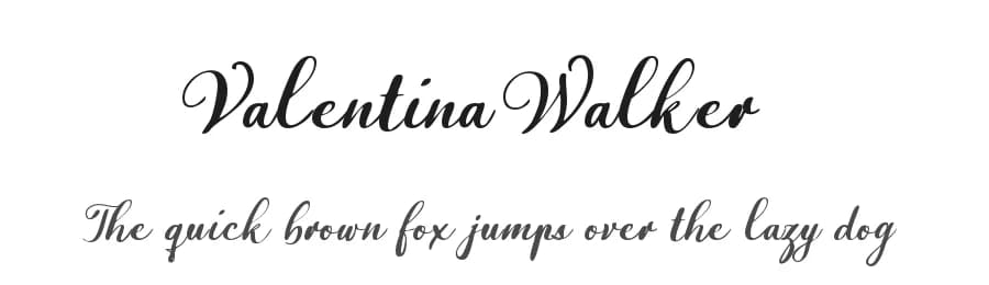 Valentina Walker by Colllab Studio — Script Handwritten Font