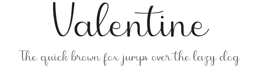Valentine by Hardiboy Design — Script Handwritten Font