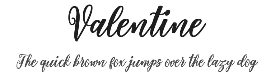Valentine by alifirman — Script Handwritten Font