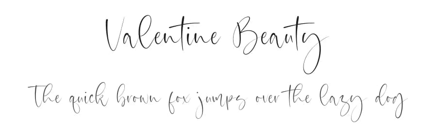 Valentine Beauty by Timur Type — Script Handwritten Font