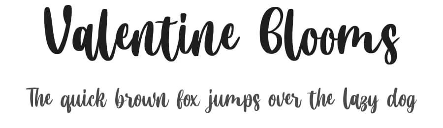 Valentine Blooms by Rochart Studio — Script Handwritten Font
