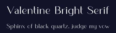 Valentine Bright Serif by Khurasan — Sans Serif Font — thumbnail 2