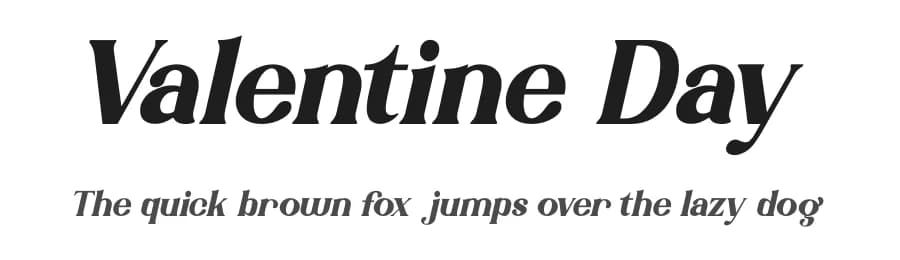 Valentine Day by Kong Font — Serif Font