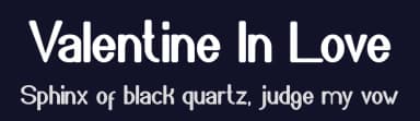 Valentine In Love by weknow — Sans Serif Font — thumbnail 2