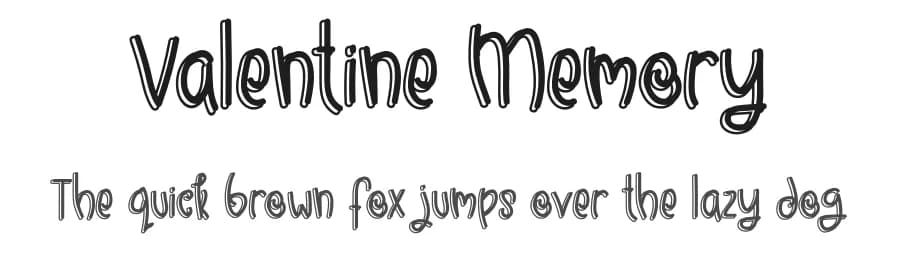 Valentine Memory by Bilqis Studio — Script Handwritten Font