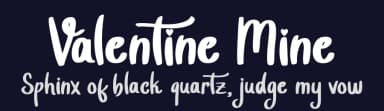 Valentine Mine by Alif Ryan Zulfikar — Script Handwritten Font — thumbnail 2