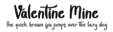 Valentine Mine by Alif Ryan Zulfikar — Script Handwritten Font — thumbnail 1