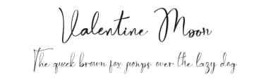 Valentine Moon by Yoga Letter — Script Handwritten Font — thumbnail 1