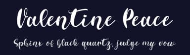 Valentine Peace by Alif Ryan Zulfikar — Script Handwritten Font — thumbnail 2