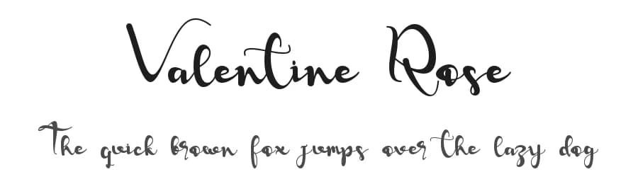 Valentine Rose by Harjuno Kristanto — Script Handwritten Font
