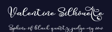 Valentine Silhouette by Abraham Type (AldeDesign Studio) — Script Handwritten Font — thumbnail 2