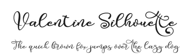 Valentine Silhouette by Abraham Type (AldeDesign Studio) — Script Handwritten Font