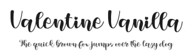 Valentine Vanilla by Sarif Letter — Script Handwritten Font — thumbnail 1