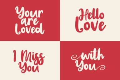 Valentins Trio Font by Khurasan — Script Handwritten Font — thumbnail 6