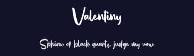 Valentiny by Sarah Robbaniyyah — Script Handwritten Font — thumbnail 2