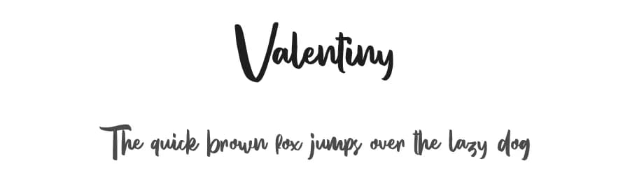 Valentiny by Sarah Robbaniyyah — Script Handwritten Font
