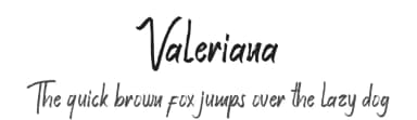 Valeriana by Sabrcreative — Script Handwritten Font — thumbnail 1