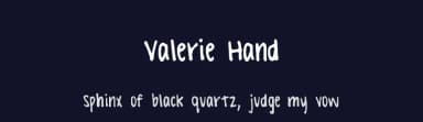 Valerie Hand by Pi Luo Chiu — Script Handwritten Font — thumbnail 2