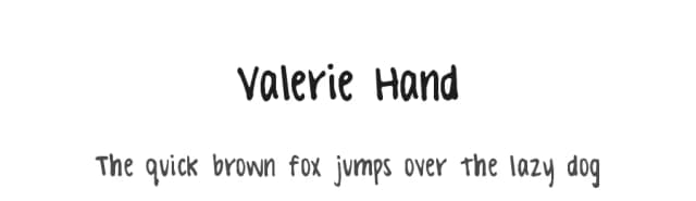 Valerie Hand by Pi Luo Chiu — Script Handwritten Font