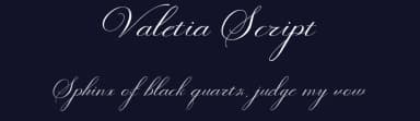 Valetia Script by Rama type — Script Handwritten Font — thumbnail 2