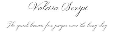 Valetia Script by Rama type — Script Handwritten Font — thumbnail 1