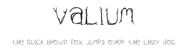 Valium by Divide by Zero — Script Handwritten Font
