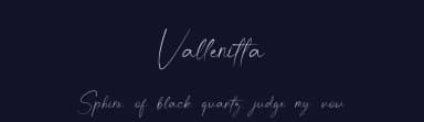 Vallenitta by Rangga Putra Budi Pratama — Script Handwritten Font — thumbnail 2