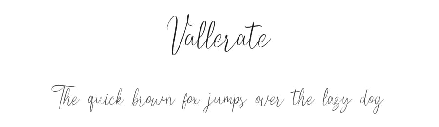 Vallerate by Typetemp Studio — Script Handwritten Font