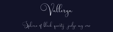 Vallerya by Vunira Design — Script Handwritten Font — thumbnail 2