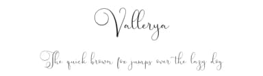 Vallerya by Vunira Design — Script Handwritten Font — thumbnail 1