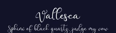 Vallesca by Tiny Hand Letter — Script Handwritten Font — thumbnail 2