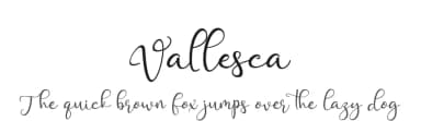 Vallesca by Tiny Hand Letter — Script Handwritten Font — thumbnail 1
