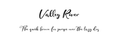 Valley River by Vztype Studio — Script Handwritten Font — thumbnail 1