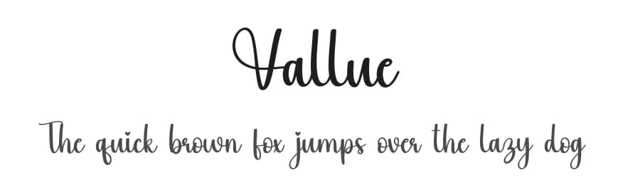 Vallue by Scratchones — Script Handwritten Font