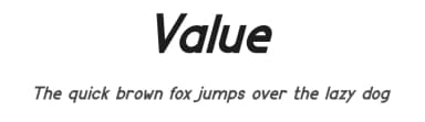 Value by Design Vector10 — Sans Serif Font — thumbnail 1