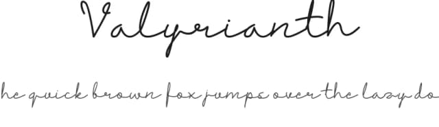 Valyrianth by DawnCreative.id — Script Handwritten Font