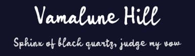 Vamalune Hill by wepfont.com — Script Handwritten Font — thumbnail 2
