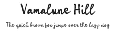 Vamalune Hill by wepfont.com — Script Handwritten Font — thumbnail 1