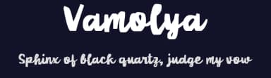 Vamolya by wepfont.com — Script Handwritten Font — thumbnail 2