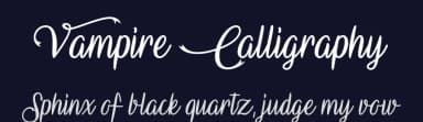 Vampire Calligraphy by Misti's Fonts — Script Handwritten Font — thumbnail 2