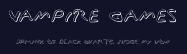 Vampire Games by Iconian Fonts — Script Handwritten Font — thumbnail 2