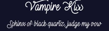 Vampire Kiss by Misti's Fonts — Script Handwritten Font — thumbnail 2