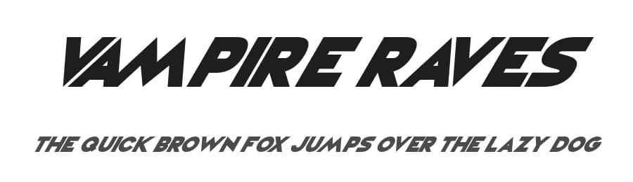 Vampire Raves by Hawtpixel — Sans Serif Font