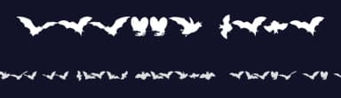 Vampyr Bats by Manfred Klein — Dingbats Font — thumbnail 2